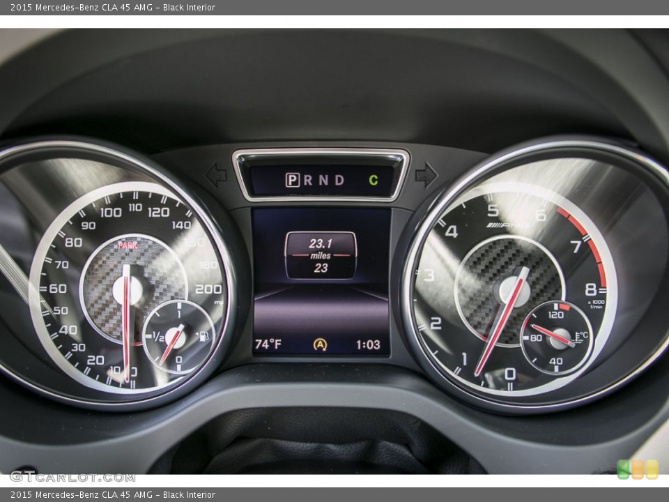 Black Interior Gauges for the 2015 Mercedes-Benz CLA 45 AMG #104732504