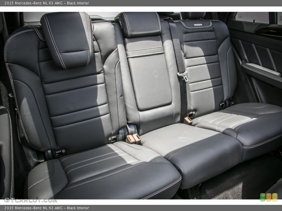 Black Interior Rear Seat for the 2015 Mercedes-Benz ML 63 AMG #104733797
