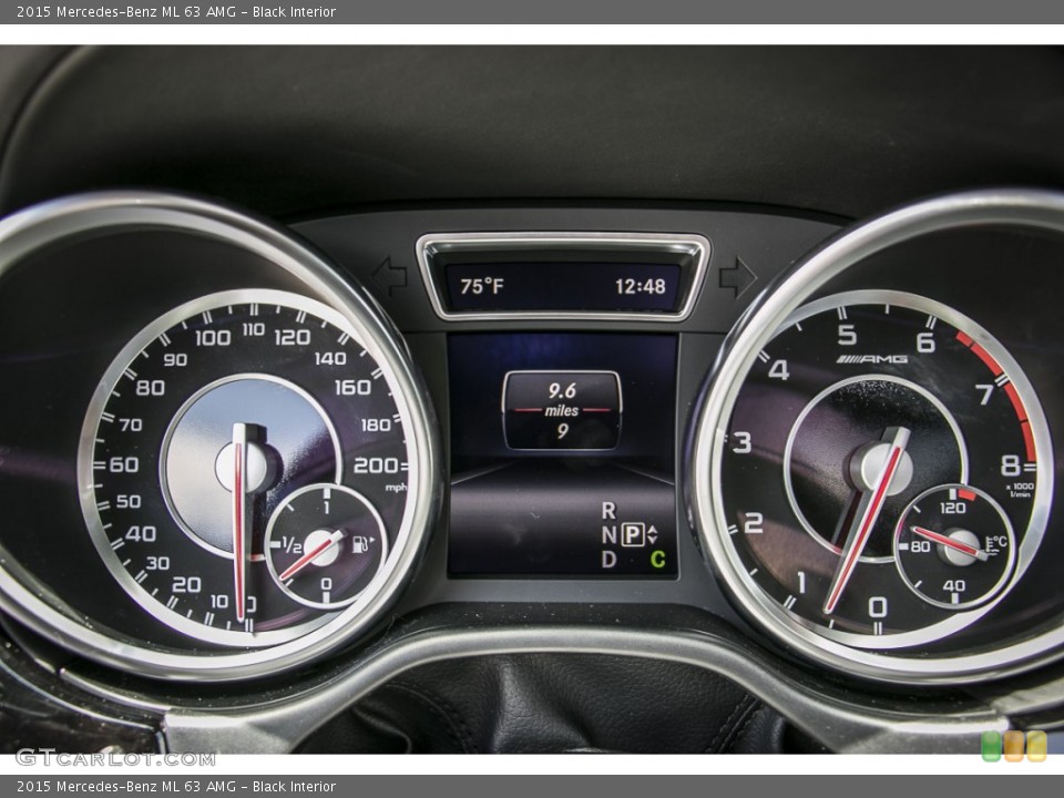 Black Interior Gauges for the 2015 Mercedes-Benz ML 63 AMG #104733882