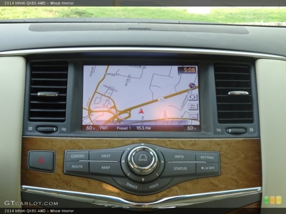 Wheat Interior Navigation for the 2014 Infiniti QX80 AWD #104738009