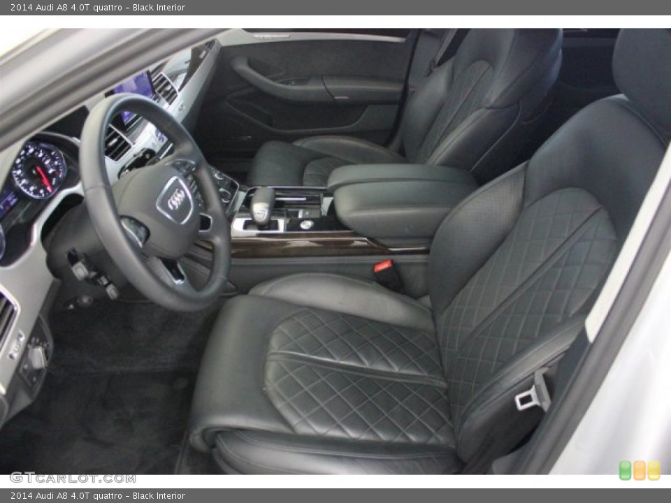 Black Interior Front Seat for the 2014 Audi A8 4.0T quattro #104743709