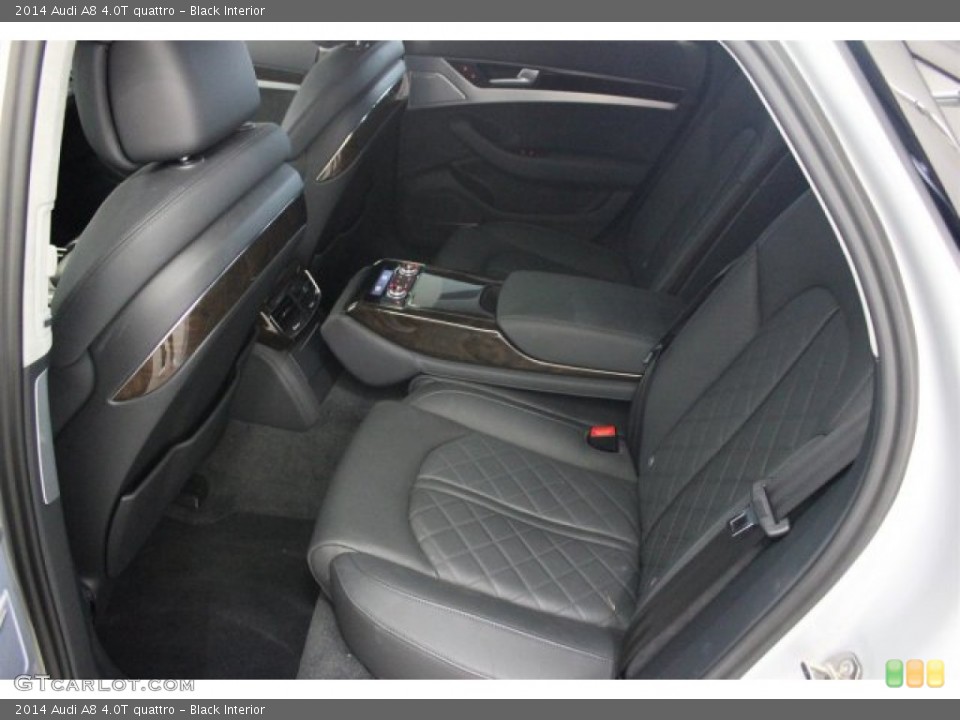 Black Interior Rear Seat for the 2014 Audi A8 4.0T quattro #104744243
