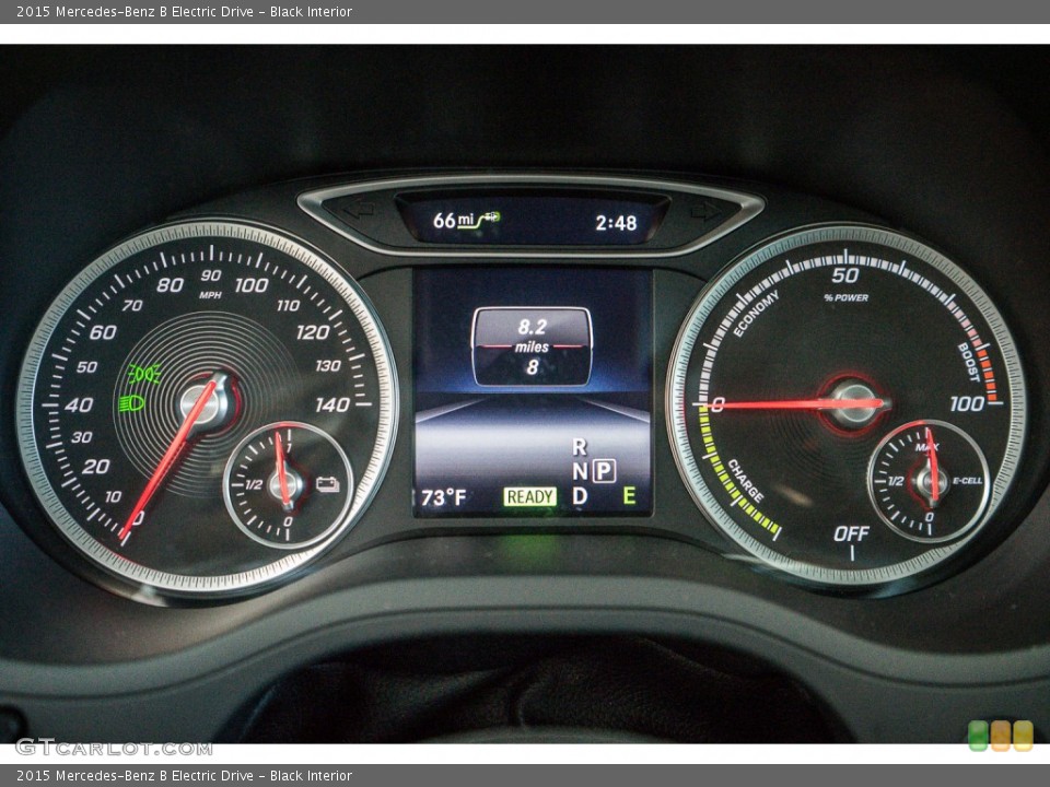 Black Interior Gauges for the 2015 Mercedes-Benz B Electric Drive #104751772