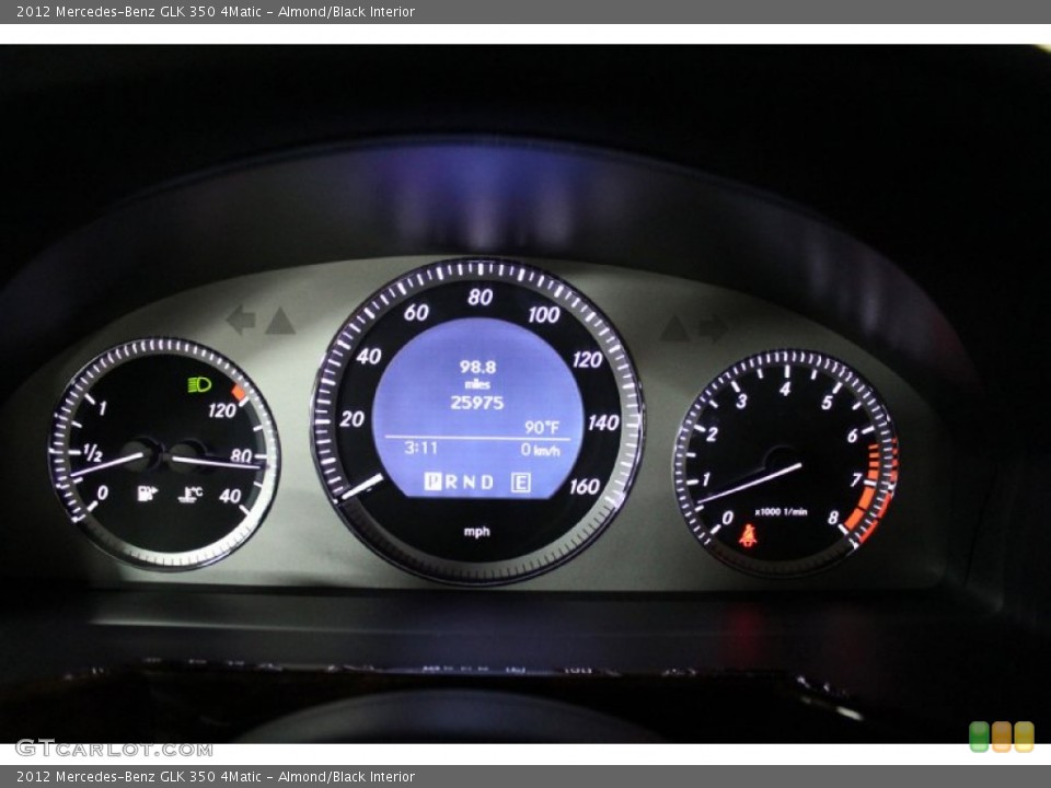Almond/Black Interior Gauges for the 2012 Mercedes-Benz GLK 350 4Matic #104767711