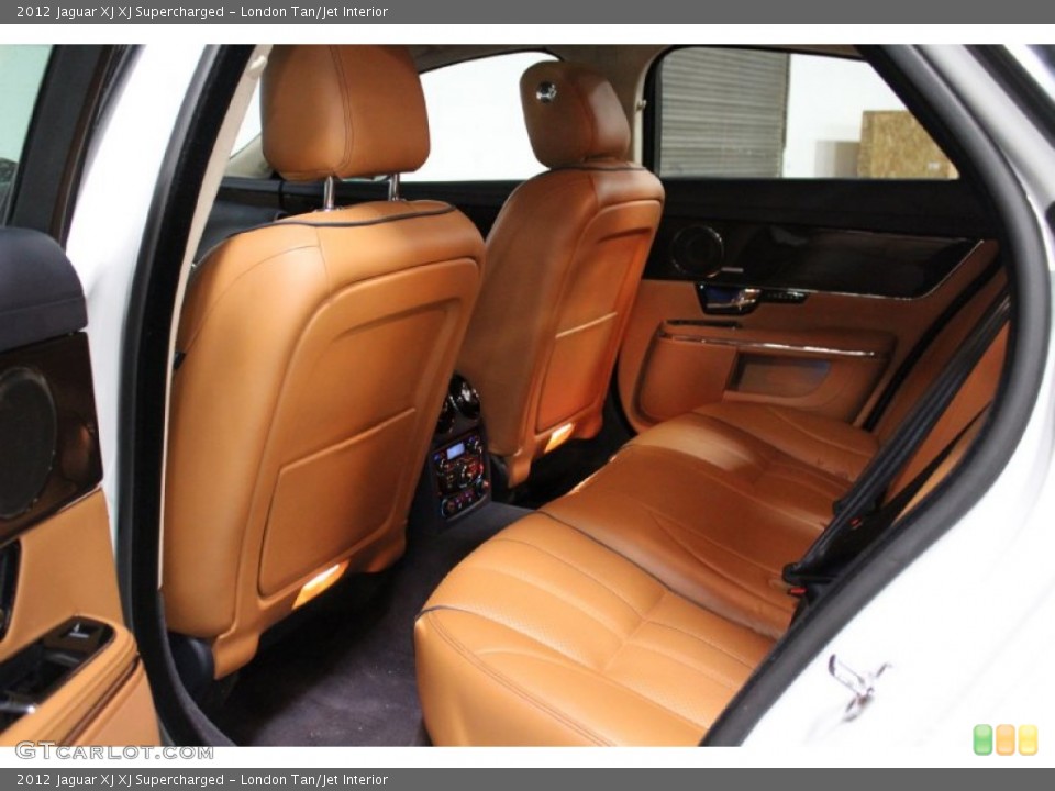 London Tan/Jet Interior Rear Seat for the 2012 Jaguar XJ XJ Supercharged #104767930