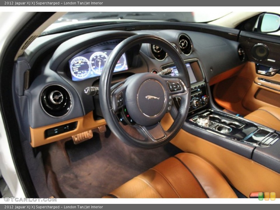 London Tan/Jet Interior Prime Interior for the 2012 Jaguar XJ XJ Supercharged #104768050