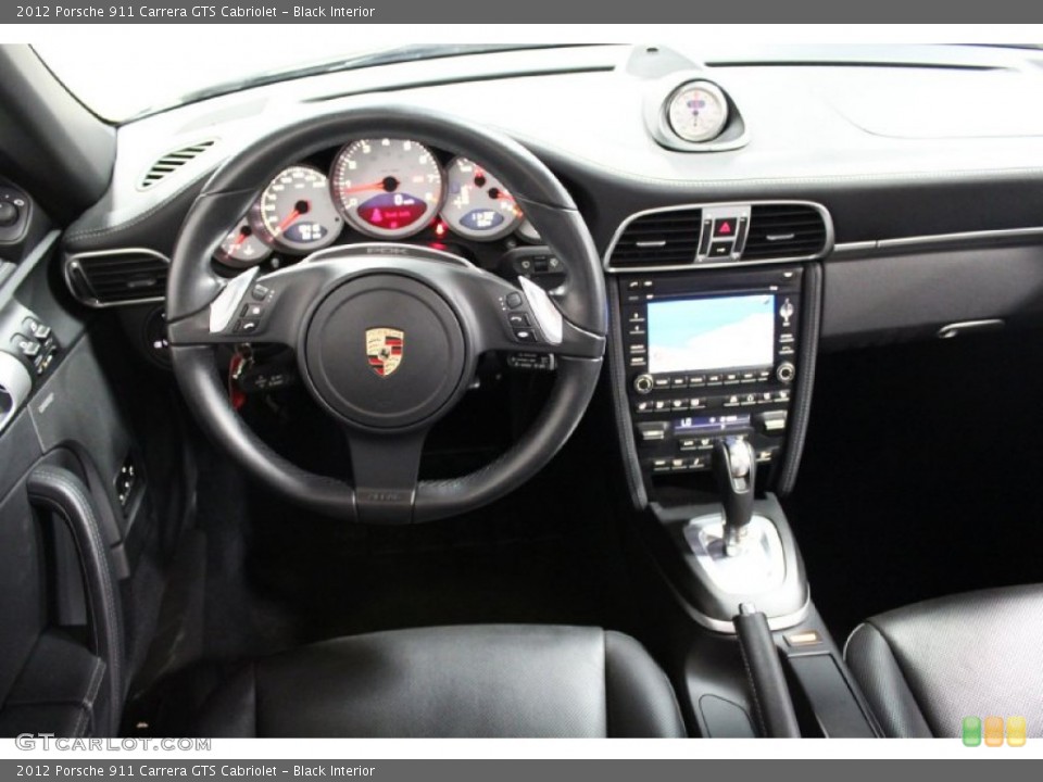 Black Interior Dashboard for the 2012 Porsche 911 Carrera GTS Cabriolet #104768587