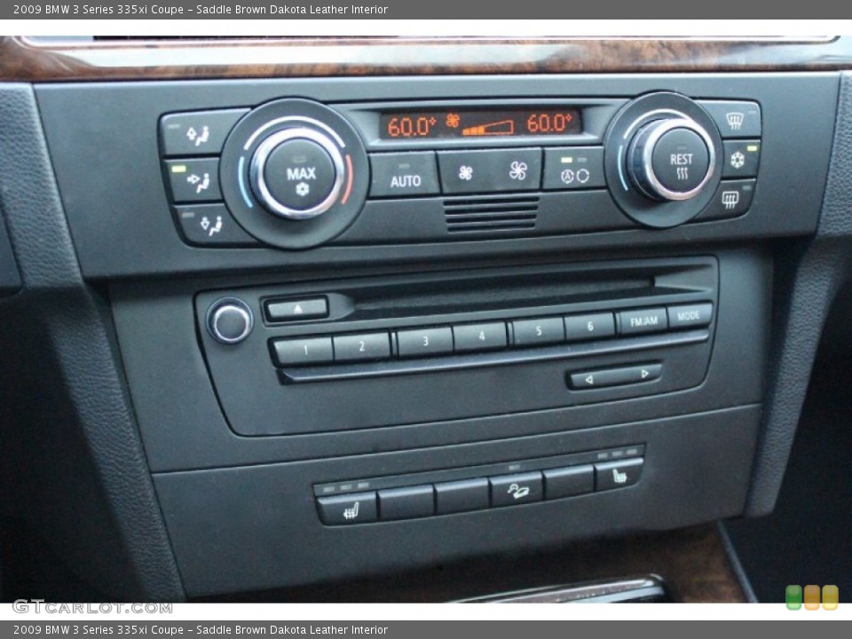 Saddle Brown Dakota Leather Interior Controls for the 2009 BMW 3 Series 335xi Coupe #104769655