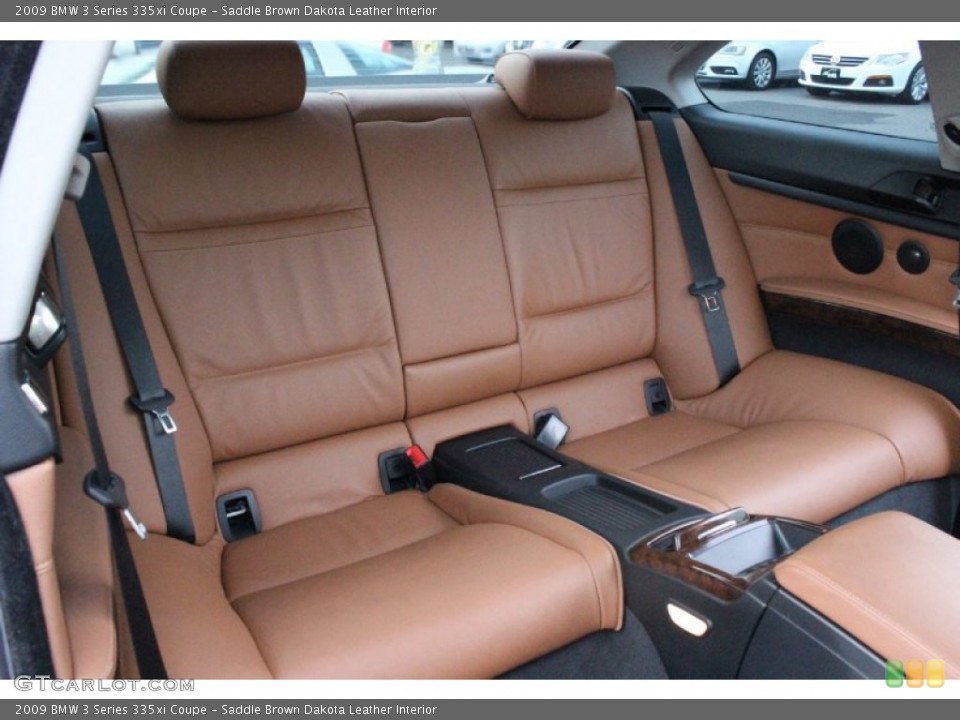 Saddle Brown Dakota Leather Interior Rear Seat for the 2009 BMW 3 Series 335xi Coupe #104769664