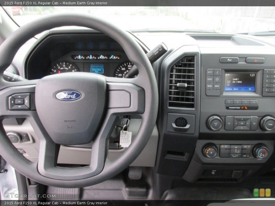 Medium Earth Gray Interior Dashboard for the 2015 Ford F150 XL Regular Cab #104783971