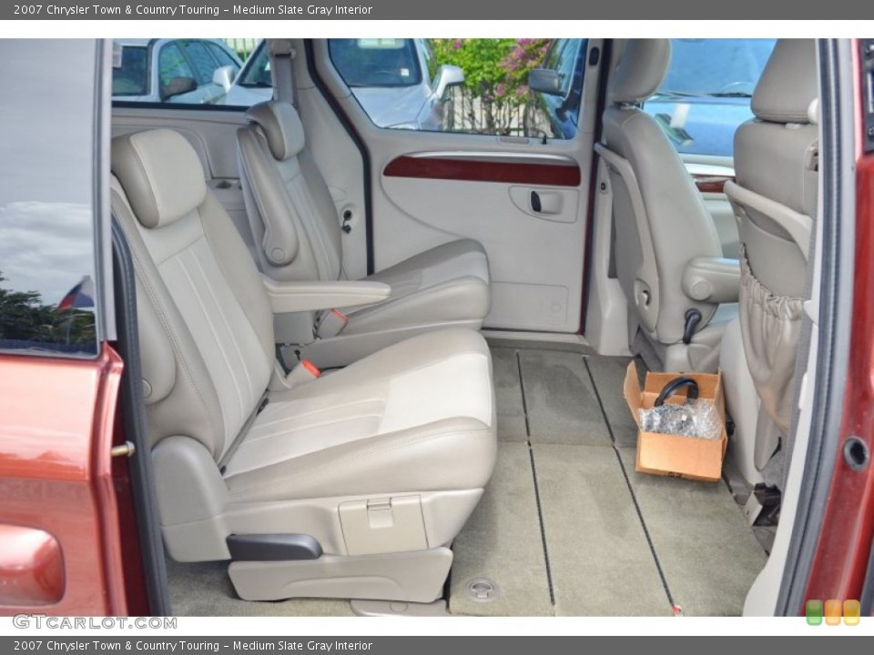 Medium Slate Gray Interior Rear Seat for the 2007 Chrysler Town & Country Touring #104784784
