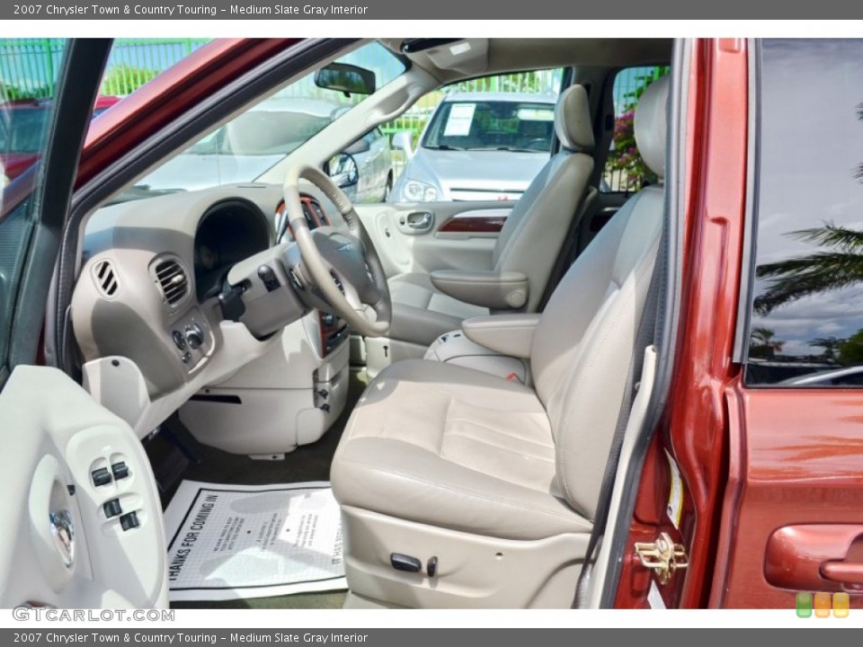 Medium Slate Gray Interior Front Seat for the 2007 Chrysler Town & Country Touring #104785813
