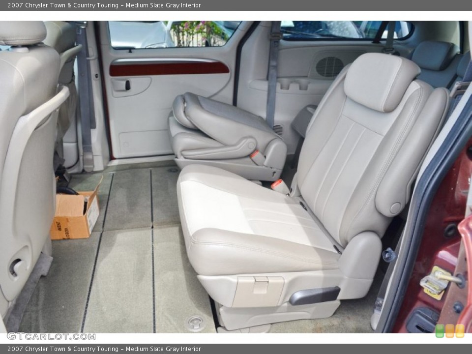 Medium Slate Gray Interior Rear Seat for the 2007 Chrysler Town & Country Touring #104785906