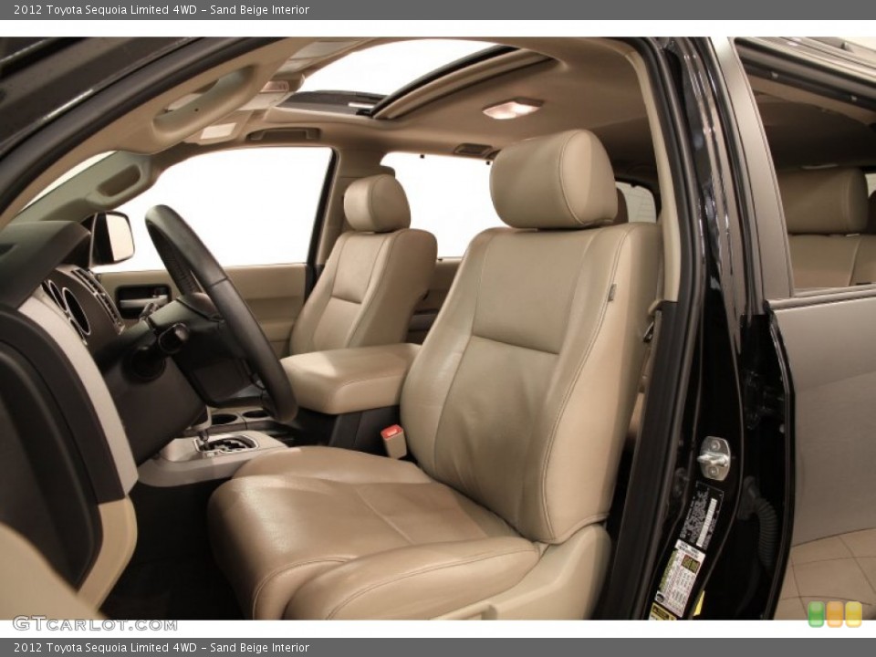 Sand Beige Interior Photo for the 2012 Toyota Sequoia Limited 4WD #104793283