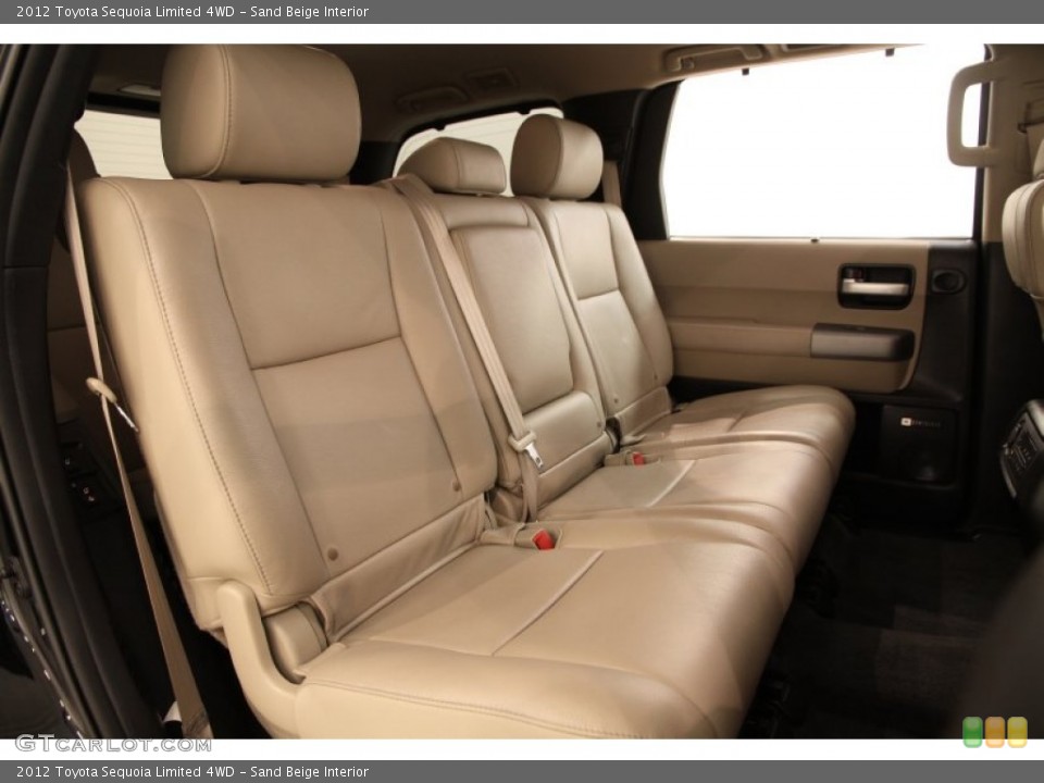 Sand Beige Interior Rear Seat for the 2012 Toyota Sequoia Limited 4WD #104793475