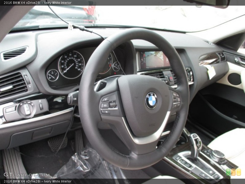 Ivory White Interior Steering Wheel for the 2016 BMW X4 xDrive28i #104802772