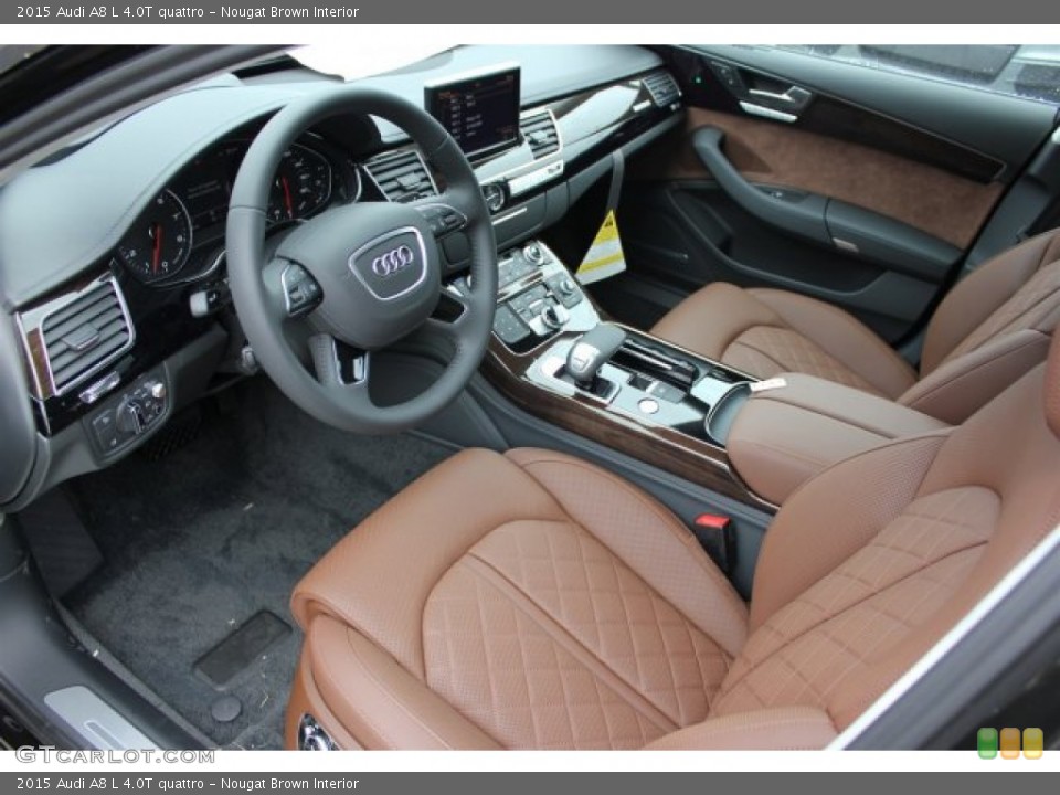 Nougat Brown Interior Photo for the 2015 Audi A8 L 4.0T quattro #104803276