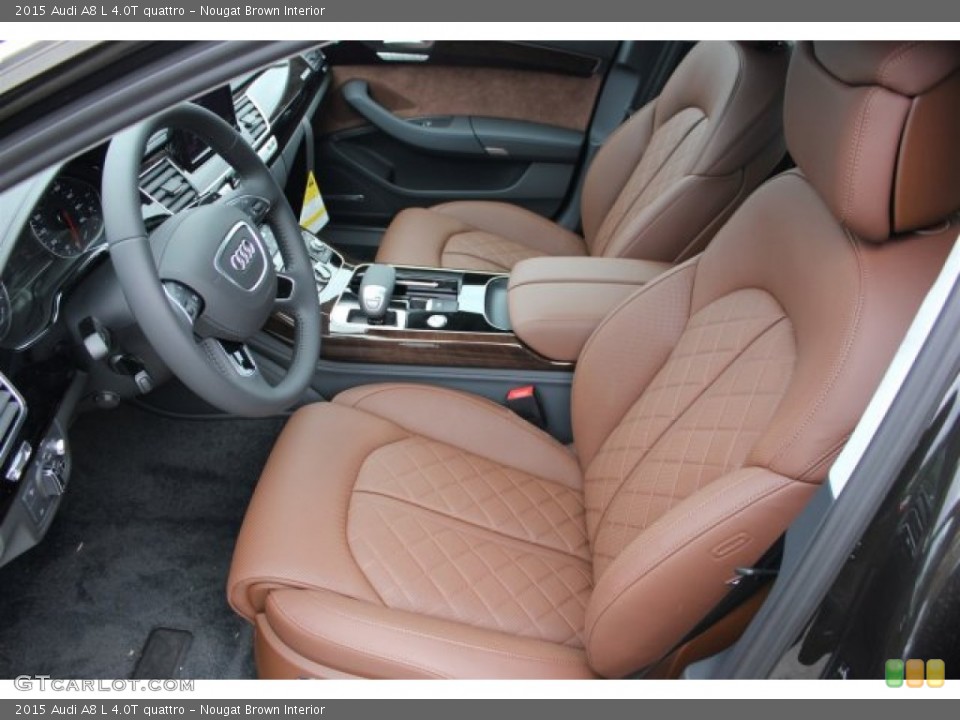 Nougat Brown 2015 Audi A8 Interiors