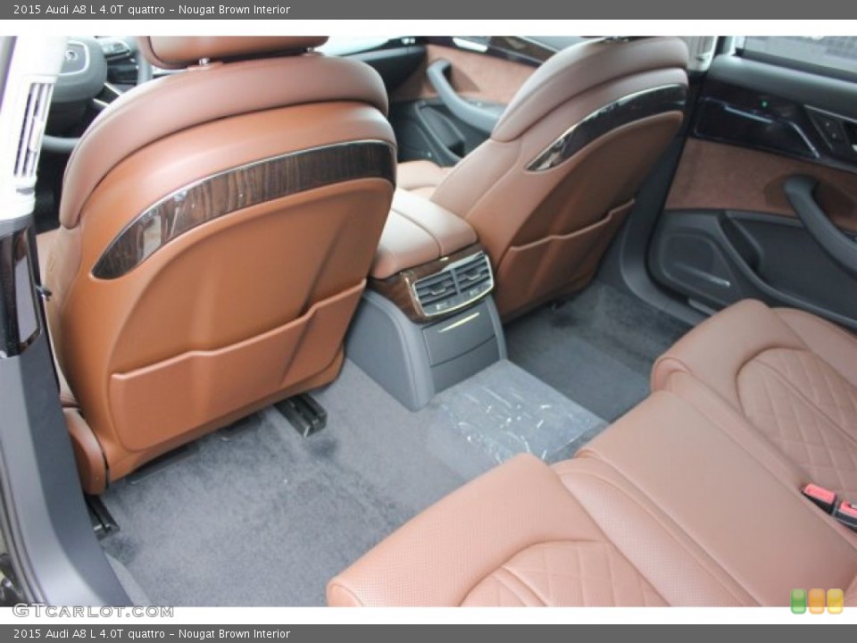 Nougat Brown Interior Rear Seat for the 2015 Audi A8 L 4.0T quattro #104804095
