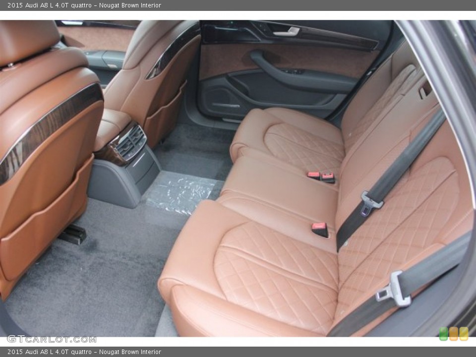 Nougat Brown Interior Rear Seat for the 2015 Audi A8 L 4.0T quattro #104804114