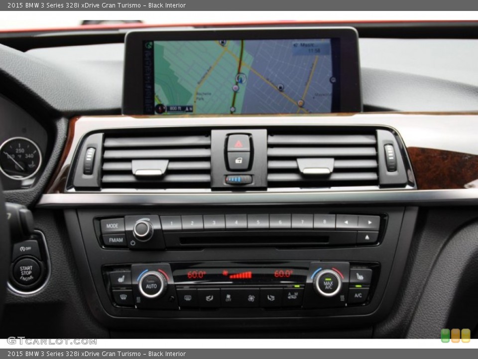 Black Interior Controls for the 2015 BMW 3 Series 328i xDrive Gran Turismo #104806492