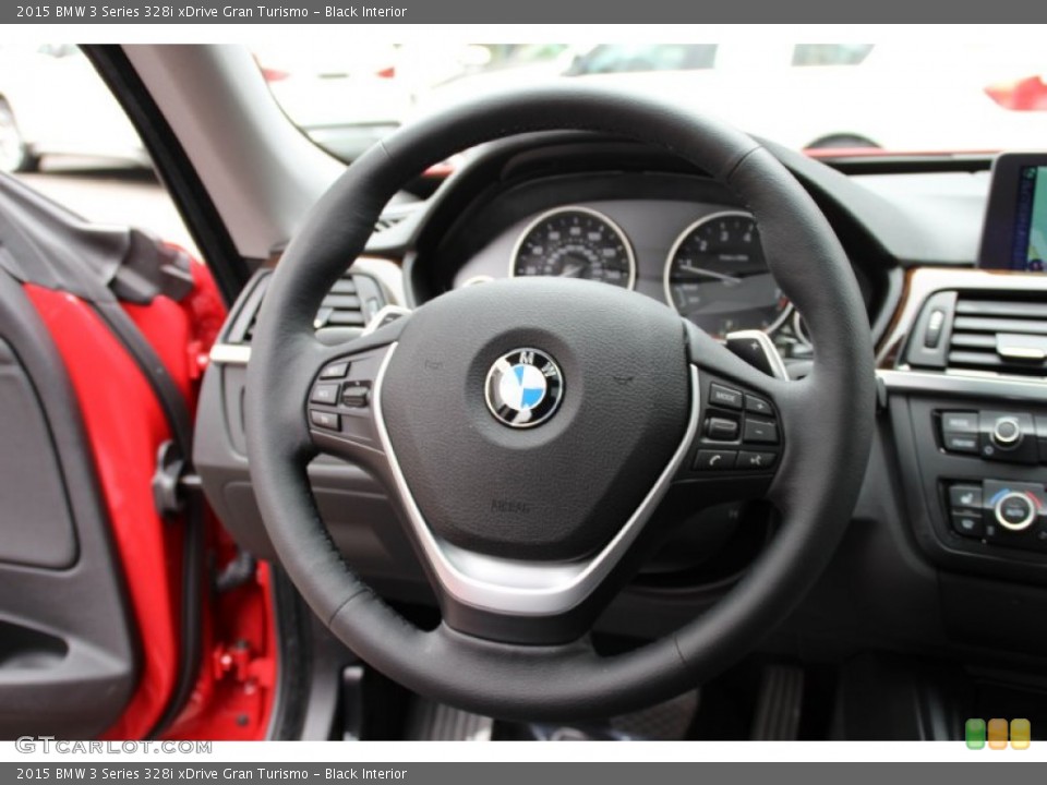 Black Interior Steering Wheel for the 2015 BMW 3 Series 328i xDrive Gran Turismo #104806531