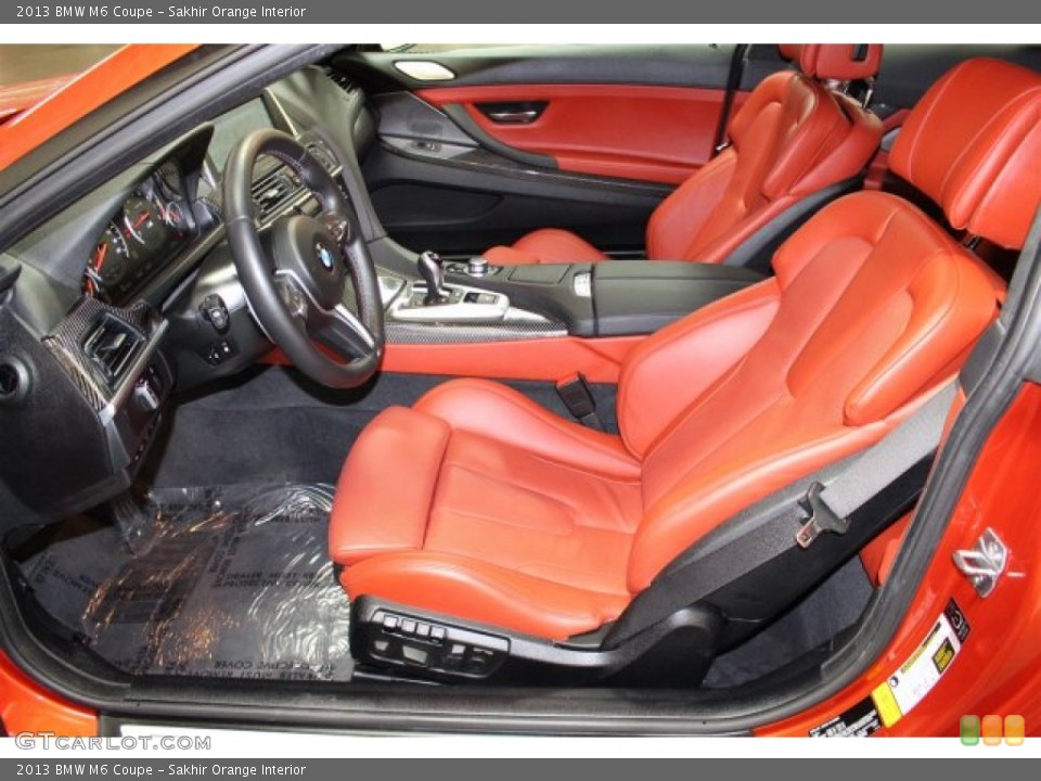Sakhir Orange Interior Front Seat for the 2013 BMW M6 Coupe #104815354