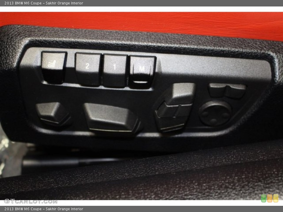 Sakhir Orange Interior Controls for the 2013 BMW M6 Coupe #104815393