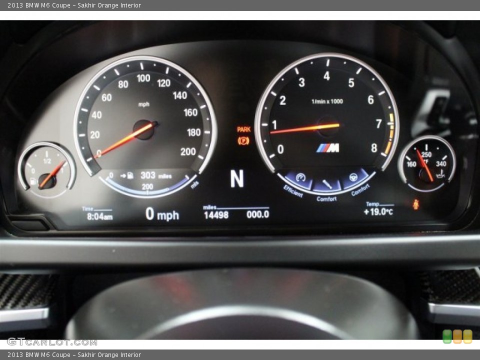 Sakhir Orange Interior Gauges for the 2013 BMW M6 Coupe #104815525