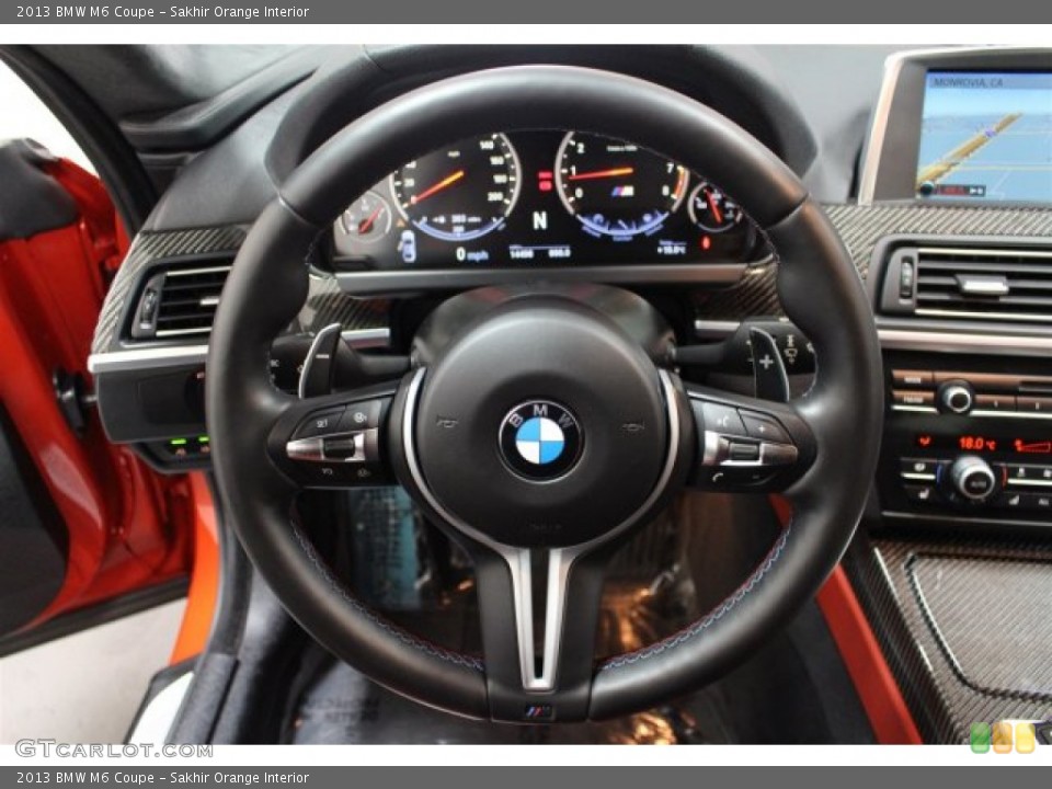 Sakhir Orange Interior Steering Wheel for the 2013 BMW M6 Coupe #104815588