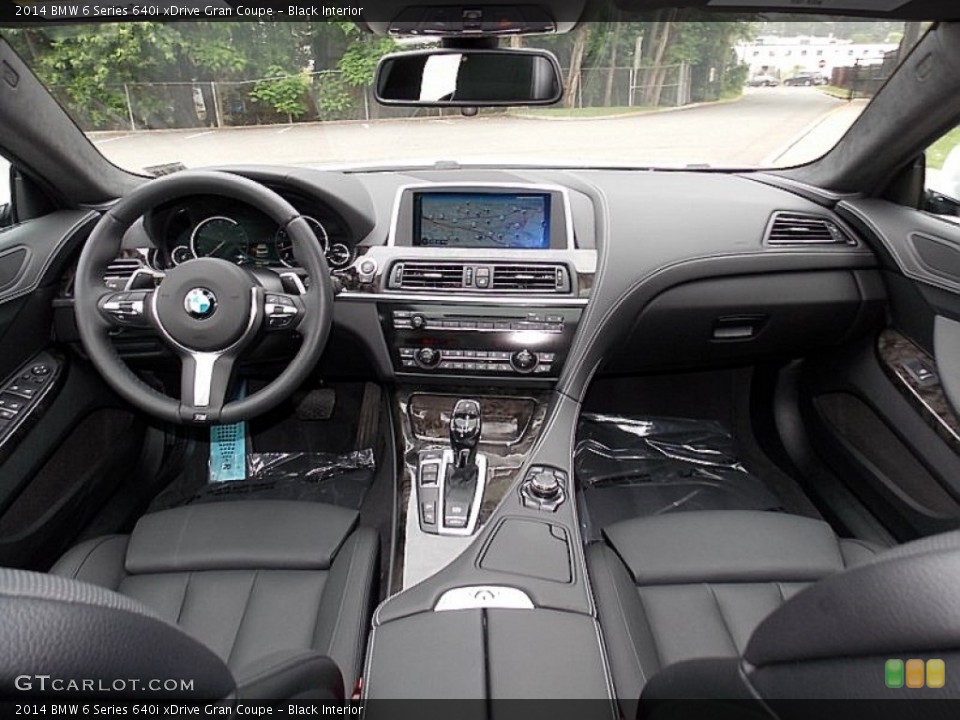 Black Interior Dashboard for the 2014 BMW 6 Series 640i xDrive Gran Coupe #104815609