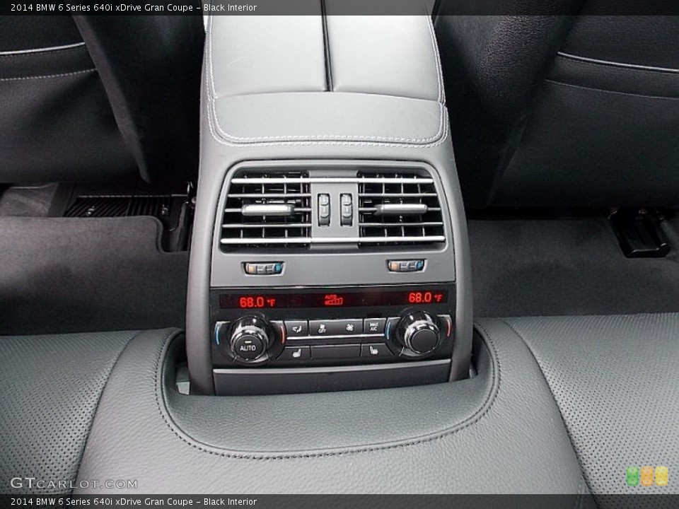 Black Interior Controls for the 2014 BMW 6 Series 640i xDrive Gran Coupe #104815641
