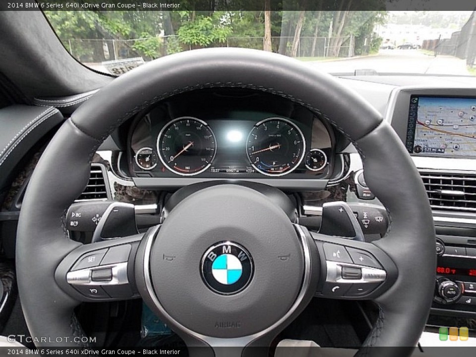 Black Interior Steering Wheel for the 2014 BMW 6 Series 640i xDrive Gran Coupe #104815975