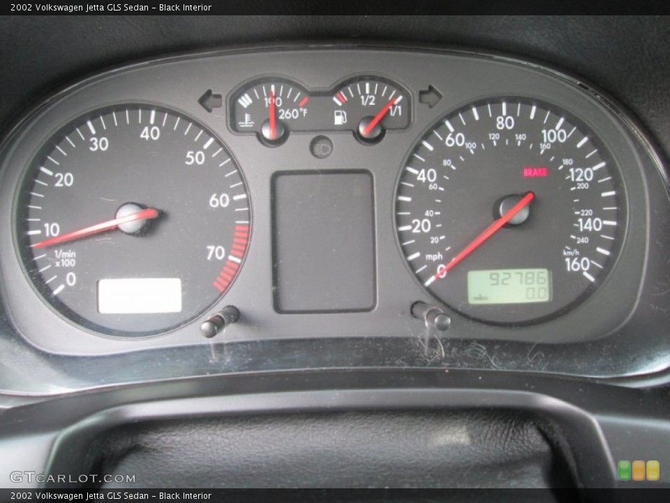Black Interior Gauges for the 2002 Volkswagen Jetta GLS Sedan #104823139