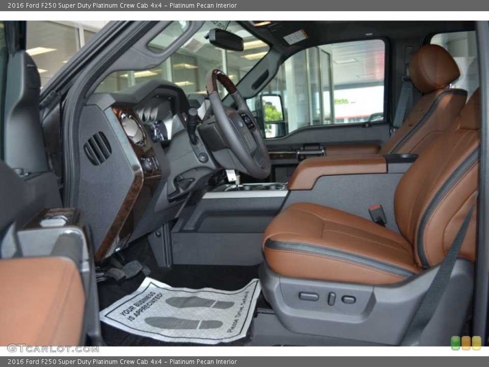 Platinum Pecan Interior Front Seat for the 2016 Ford F250 Super Duty Platinum Crew Cab 4x4 #104835229
