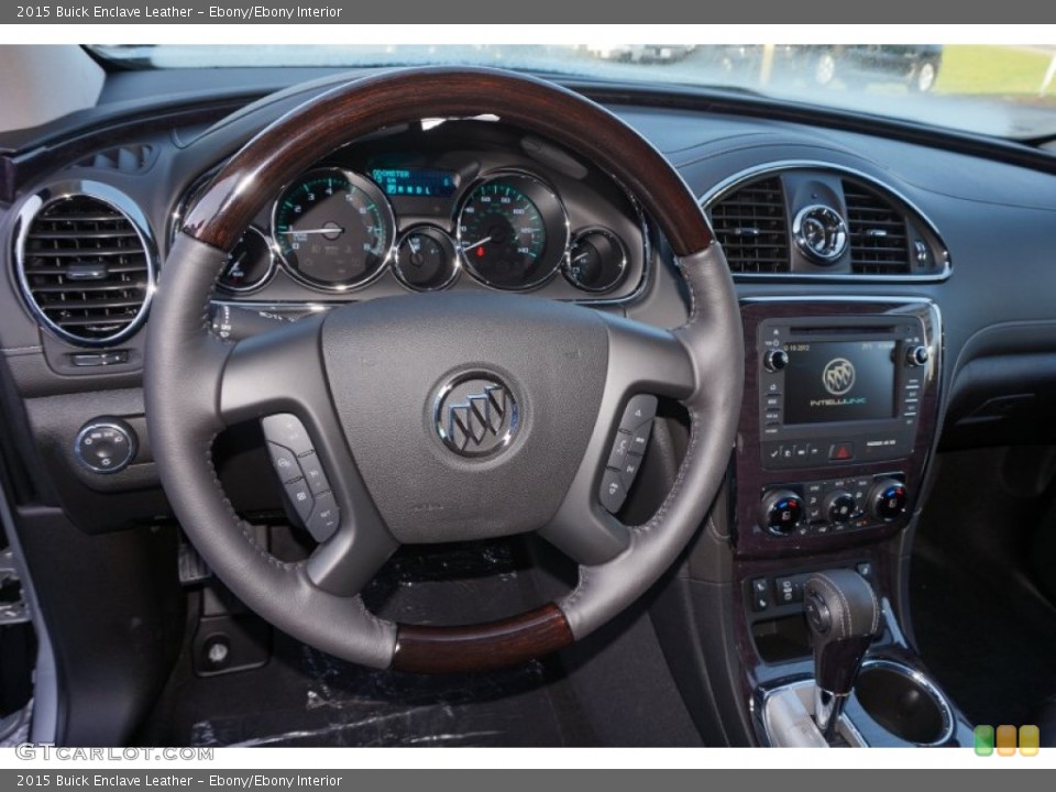 Ebony/Ebony Interior Steering Wheel for the 2015 Buick Enclave Leather #104837377