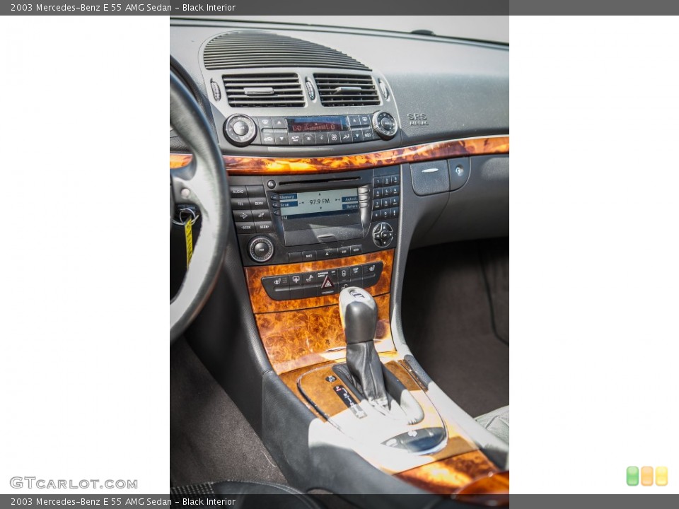 Black Interior Controls for the 2003 Mercedes-Benz E 55 AMG Sedan #104840648