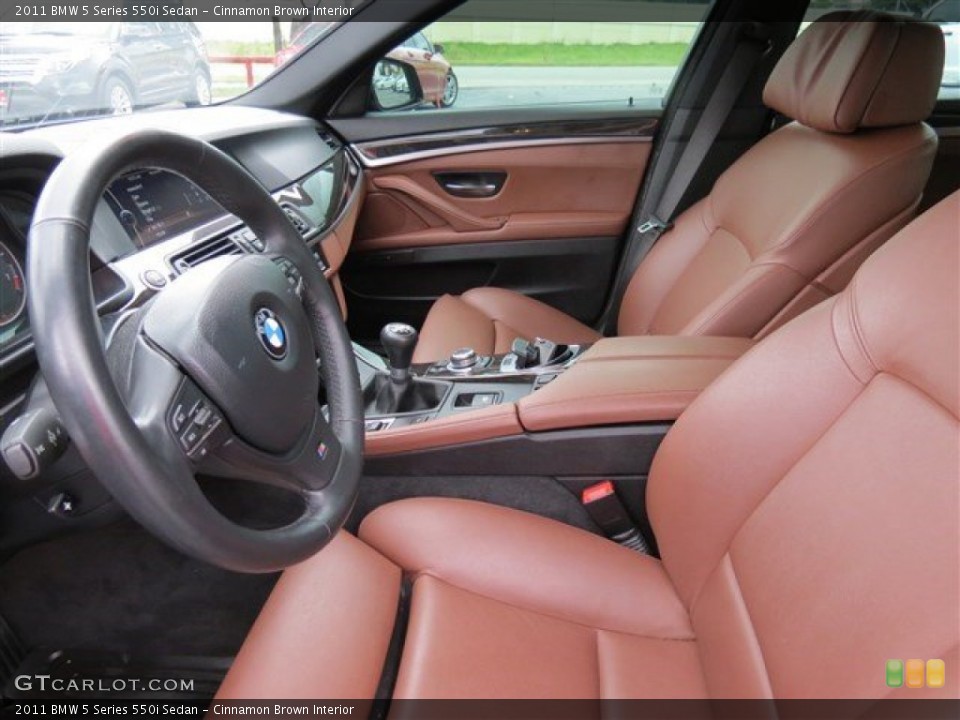 Cinnamon Brown Interior Photo for the 2011 BMW 5 Series 550i Sedan #104841101