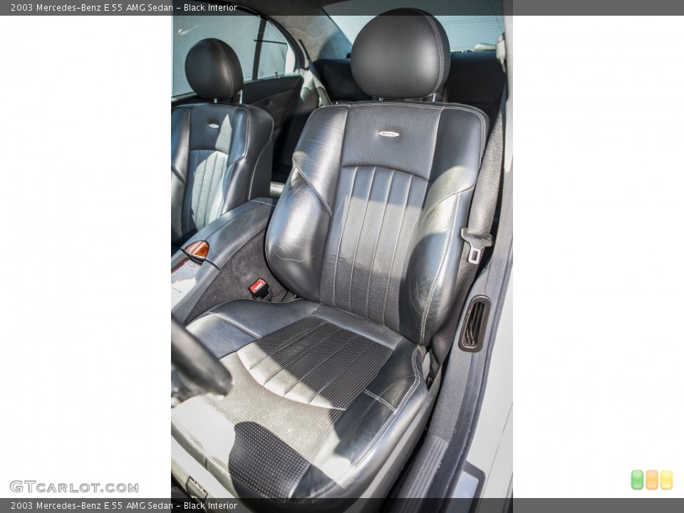 Black Interior Front Seat for the 2003 Mercedes-Benz E 55 AMG Sedan #104841167