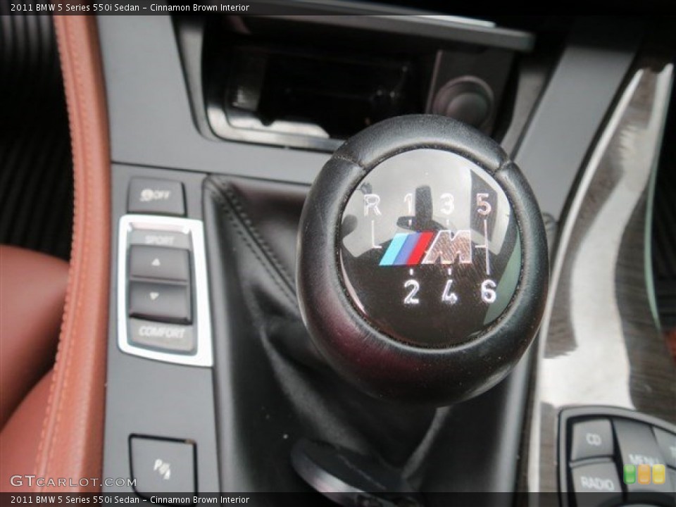 Cinnamon Brown Interior Transmission for the 2011 BMW 5 Series 550i Sedan #104841246