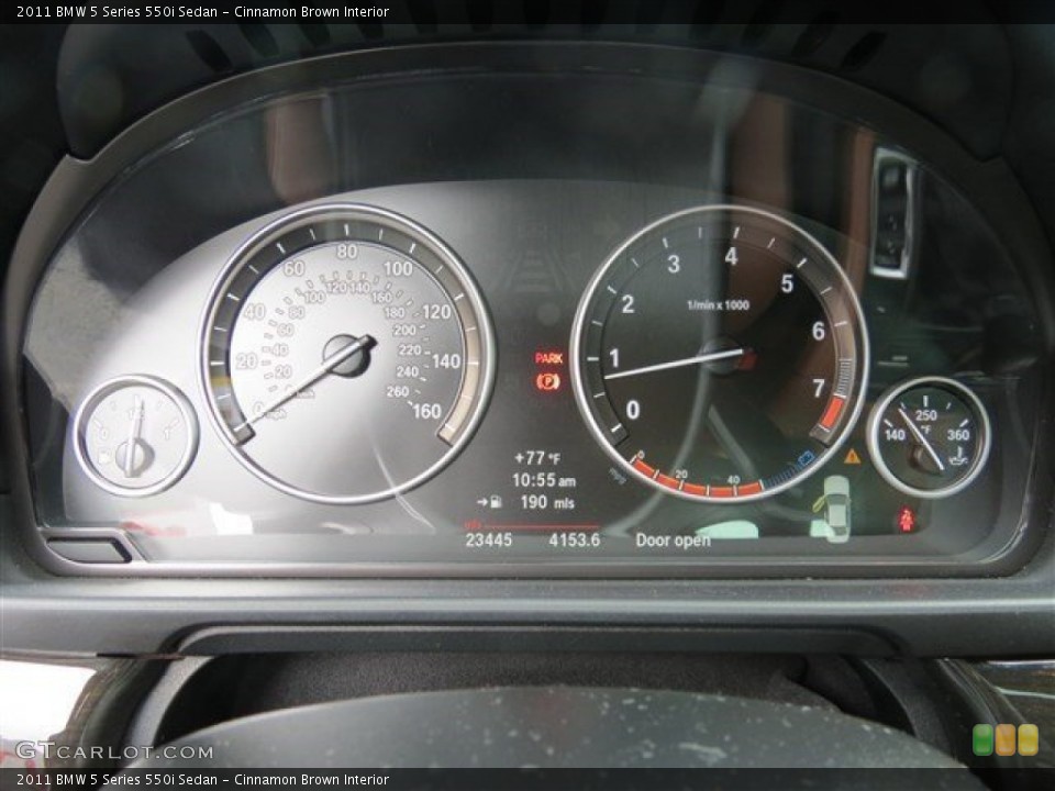 Cinnamon Brown Interior Gauges for the 2011 BMW 5 Series 550i Sedan #104841281