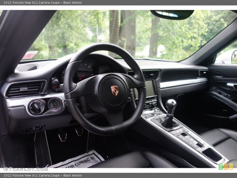 Black Interior Dashboard for the 2012 Porsche New 911 Carrera Coupe #104845391