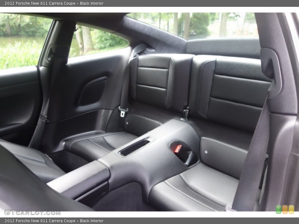 Black Interior Rear Seat for the 2012 Porsche New 911 Carrera Coupe #104845433