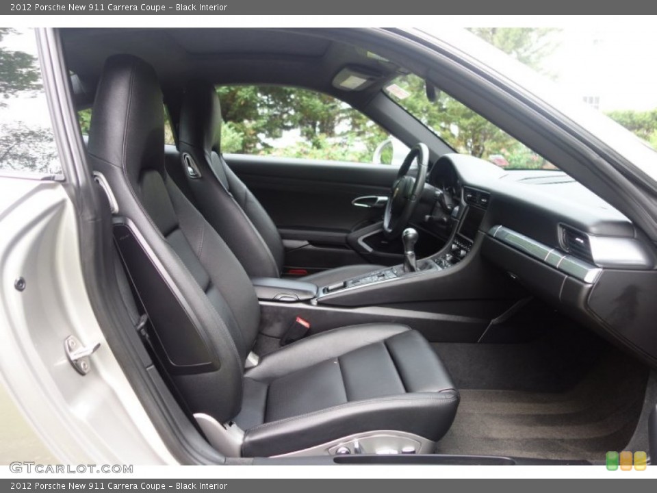 Black Interior Front Seat for the 2012 Porsche New 911 Carrera Coupe #104845478