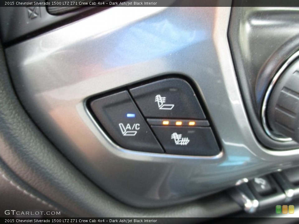 Dark Ash/Jet Black Interior Controls for the 2015 Chevrolet Silverado 1500 LTZ Z71 Crew Cab 4x4 #104852570