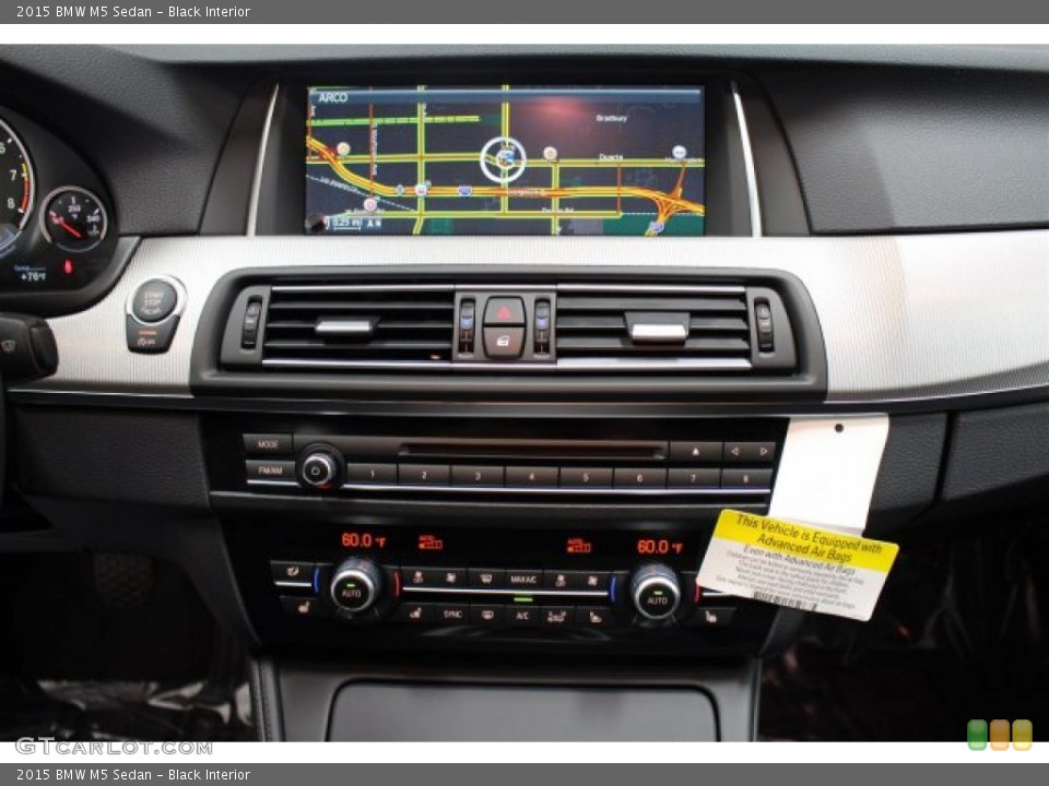 Black Interior Controls for the 2015 BMW M5 Sedan #104857799