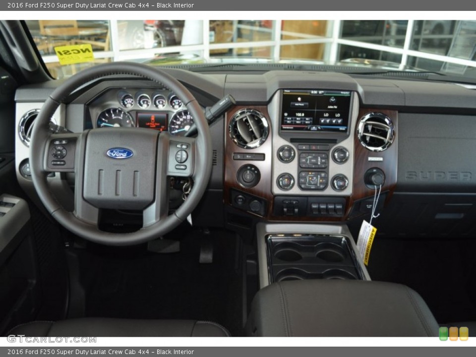 Black Interior Dashboard for the 2016 Ford F250 Super Duty Lariat Crew Cab 4x4 #104858339