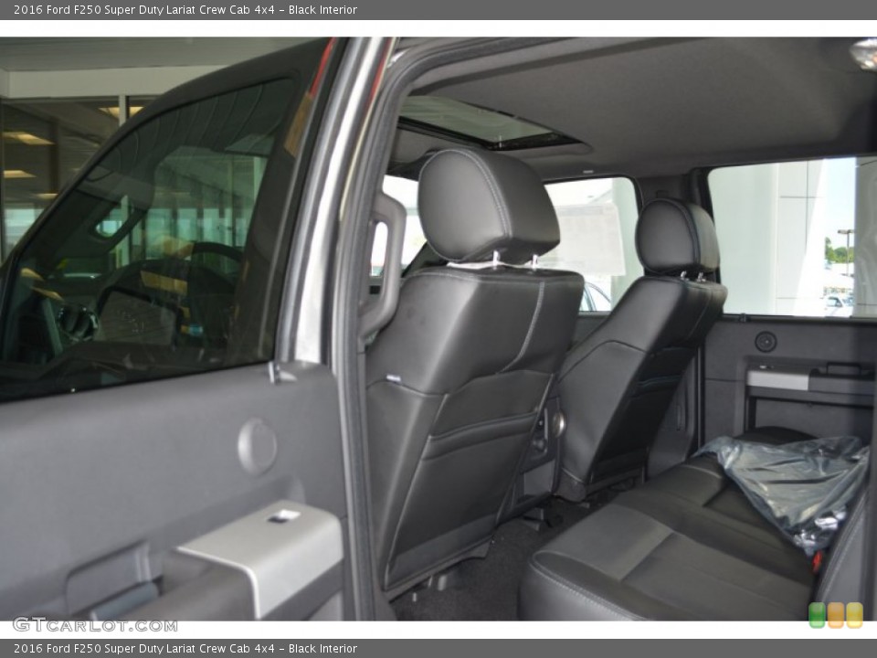 Black Interior Rear Seat for the 2016 Ford F250 Super Duty Lariat Crew Cab 4x4 #104858351