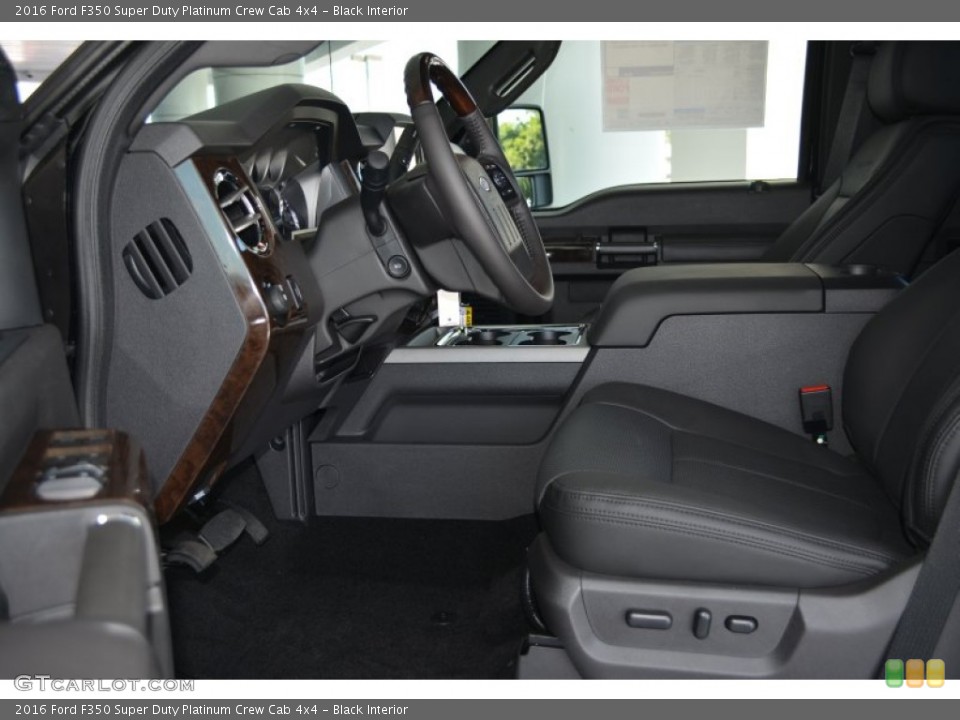 Black Interior Photo for the 2016 Ford F350 Super Duty Platinum Crew Cab 4x4 #104858840