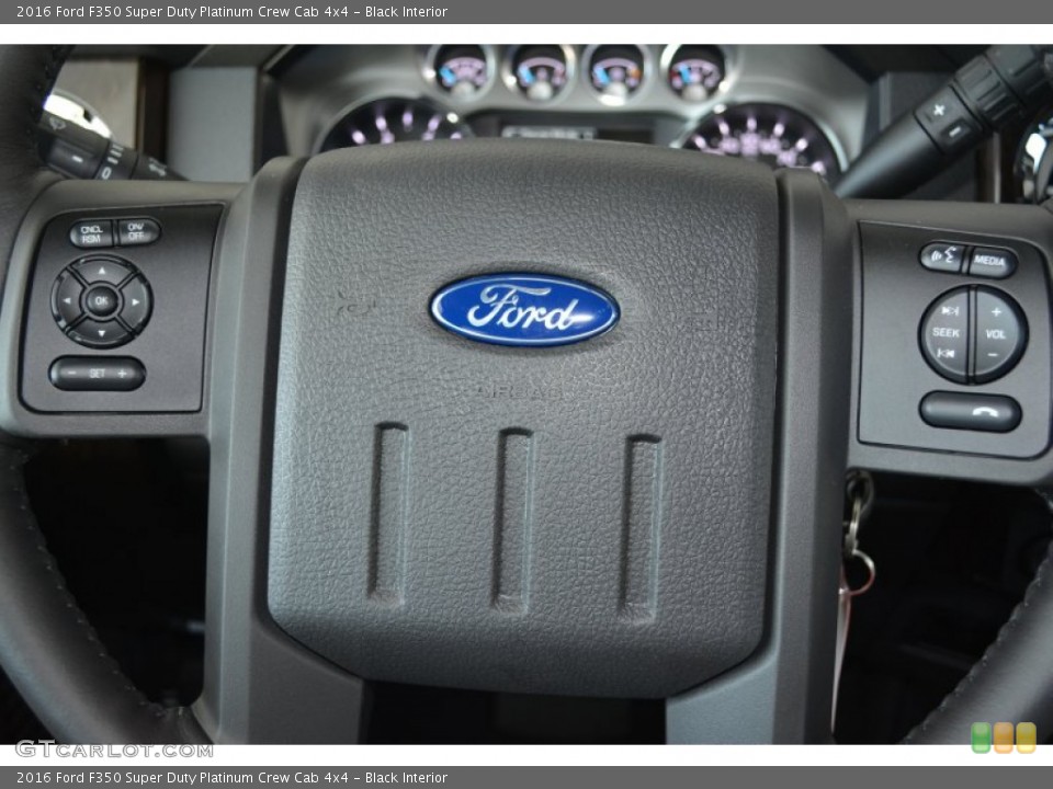 Black Interior Controls for the 2016 Ford F350 Super Duty Platinum Crew Cab 4x4 #104859182